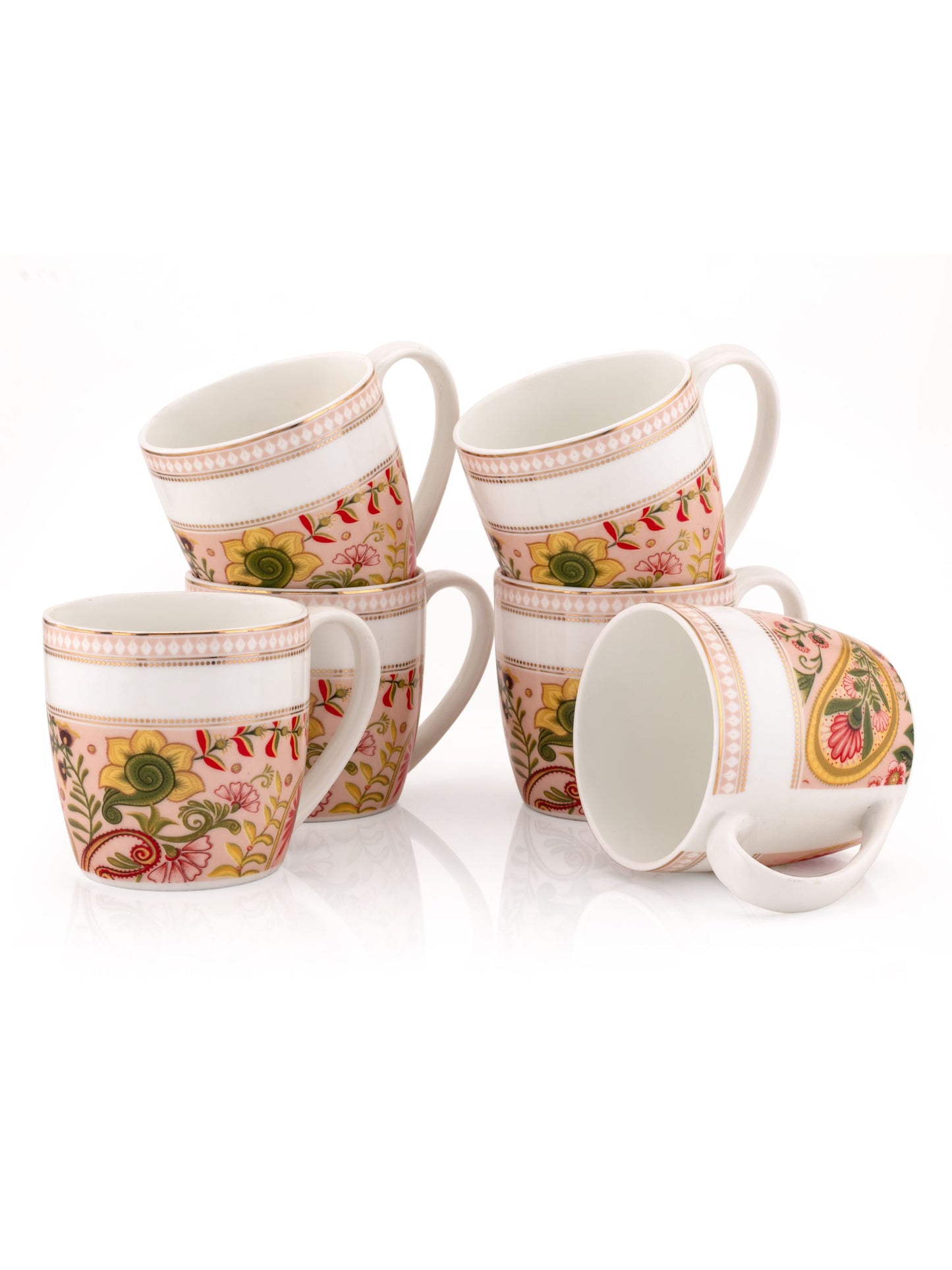Alton Fiesta Coffee & Tea Mugs, 200ml, Set of 6 (FI801)