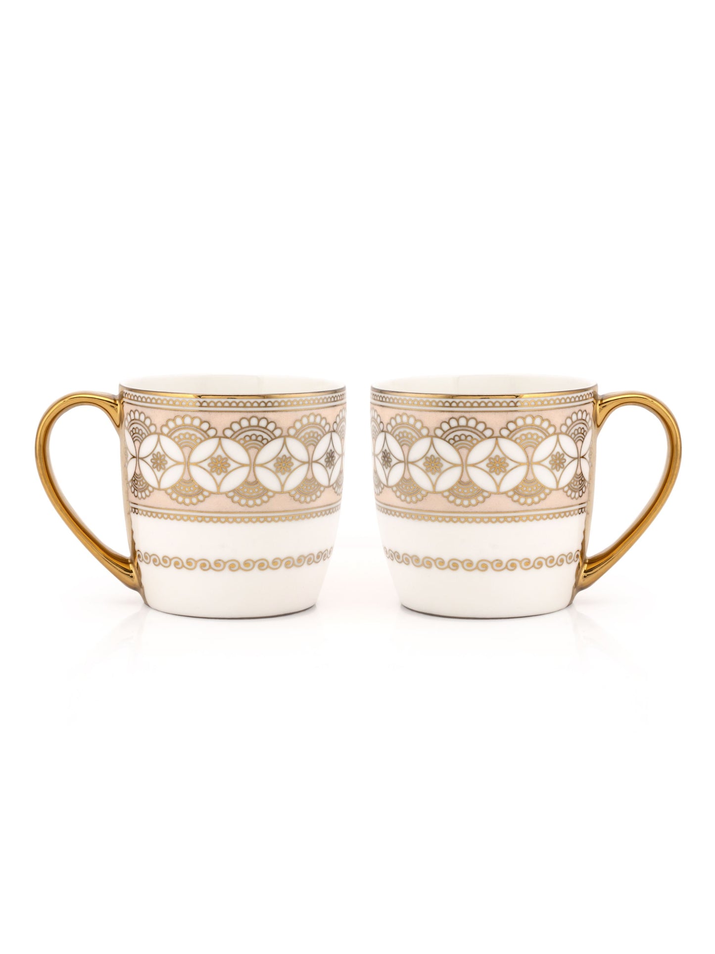 Alton Ebony Coffee & Tea Mugs, 200ml, Set of 6 (E648)