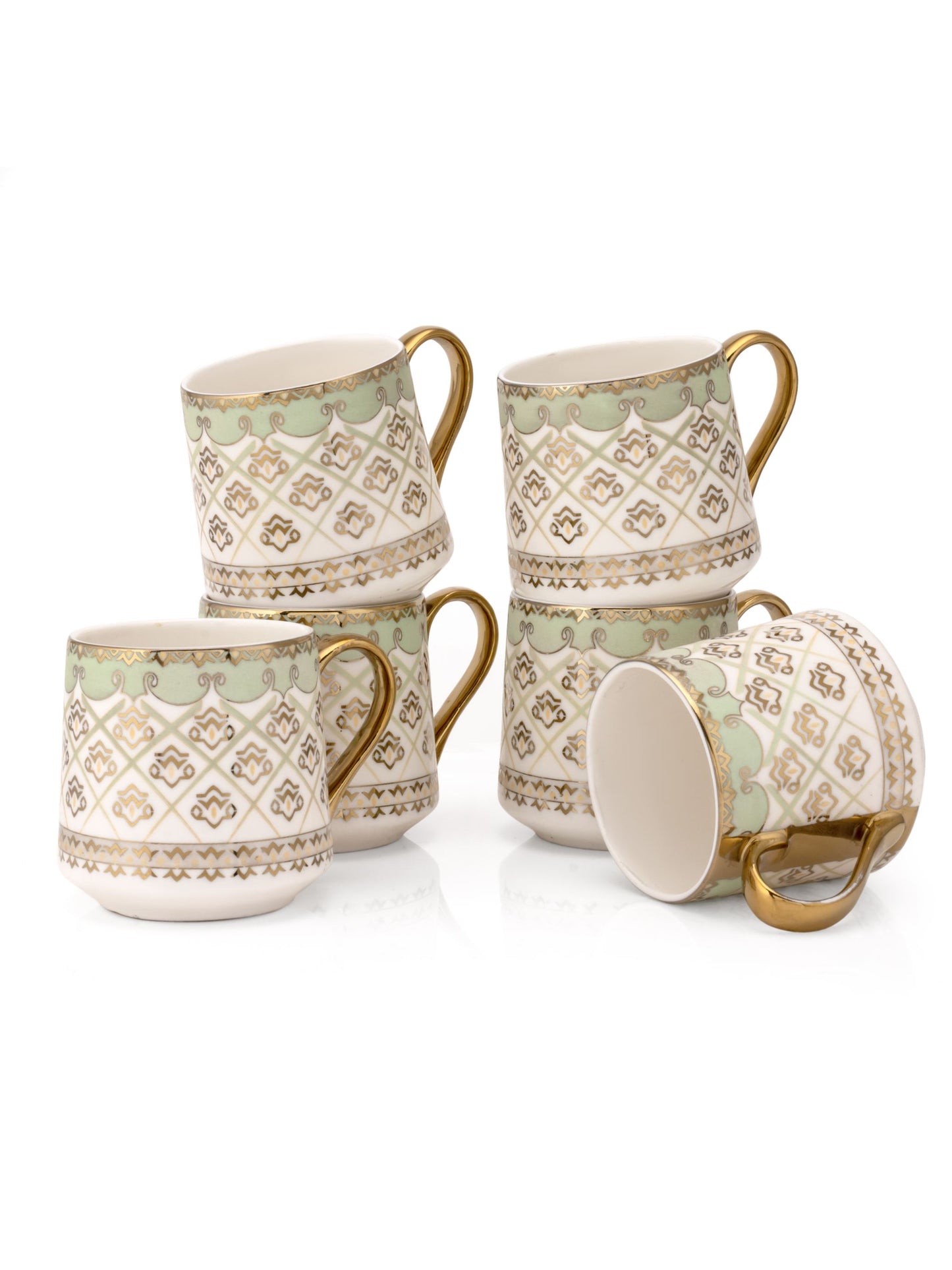Parker Ebony Coffee & Tea Mugs, 165ml, Set of 6 (E601)