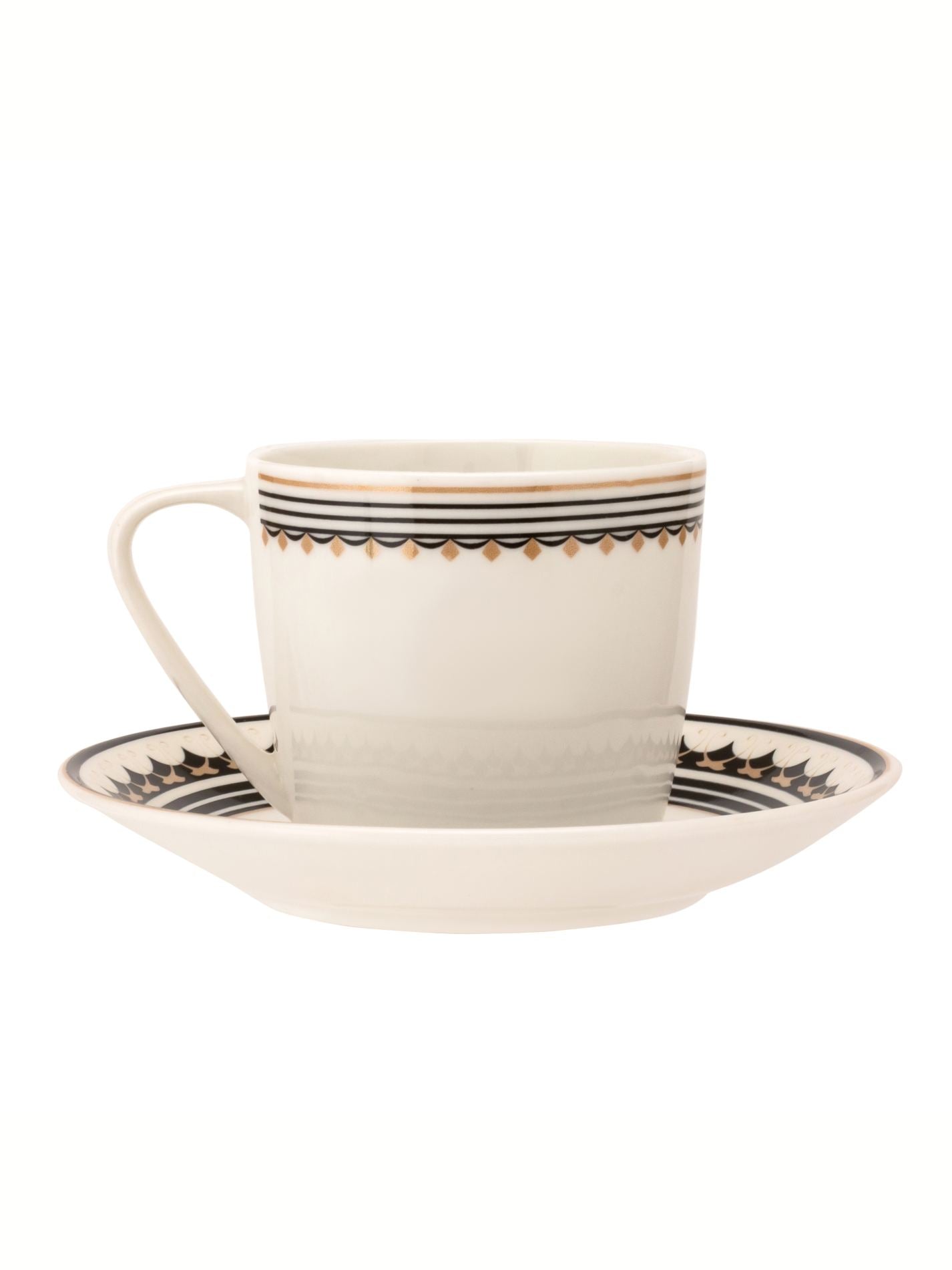 Cheers Super Cup & Saucer, 170 ml, Set of 12 (6 Cups + 6 Saucers) (S382)