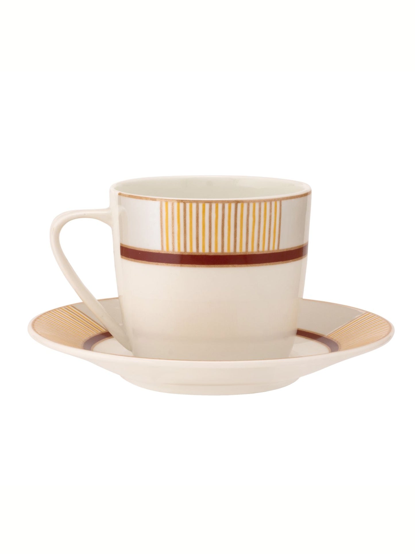 Cheers Super Cup & Saucer, 170 ml, Set of 12 (6 Cups + 6 Saucers) (S383)