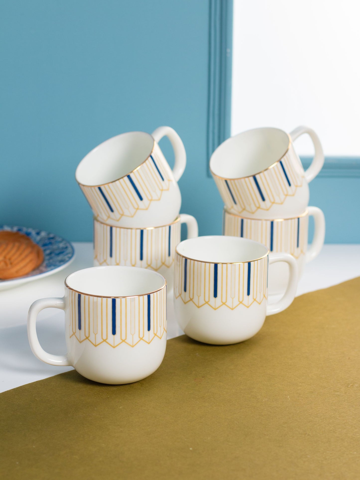 JCPL Ella Luminous Coffee & Tea Mug Set of 6 (LM501)