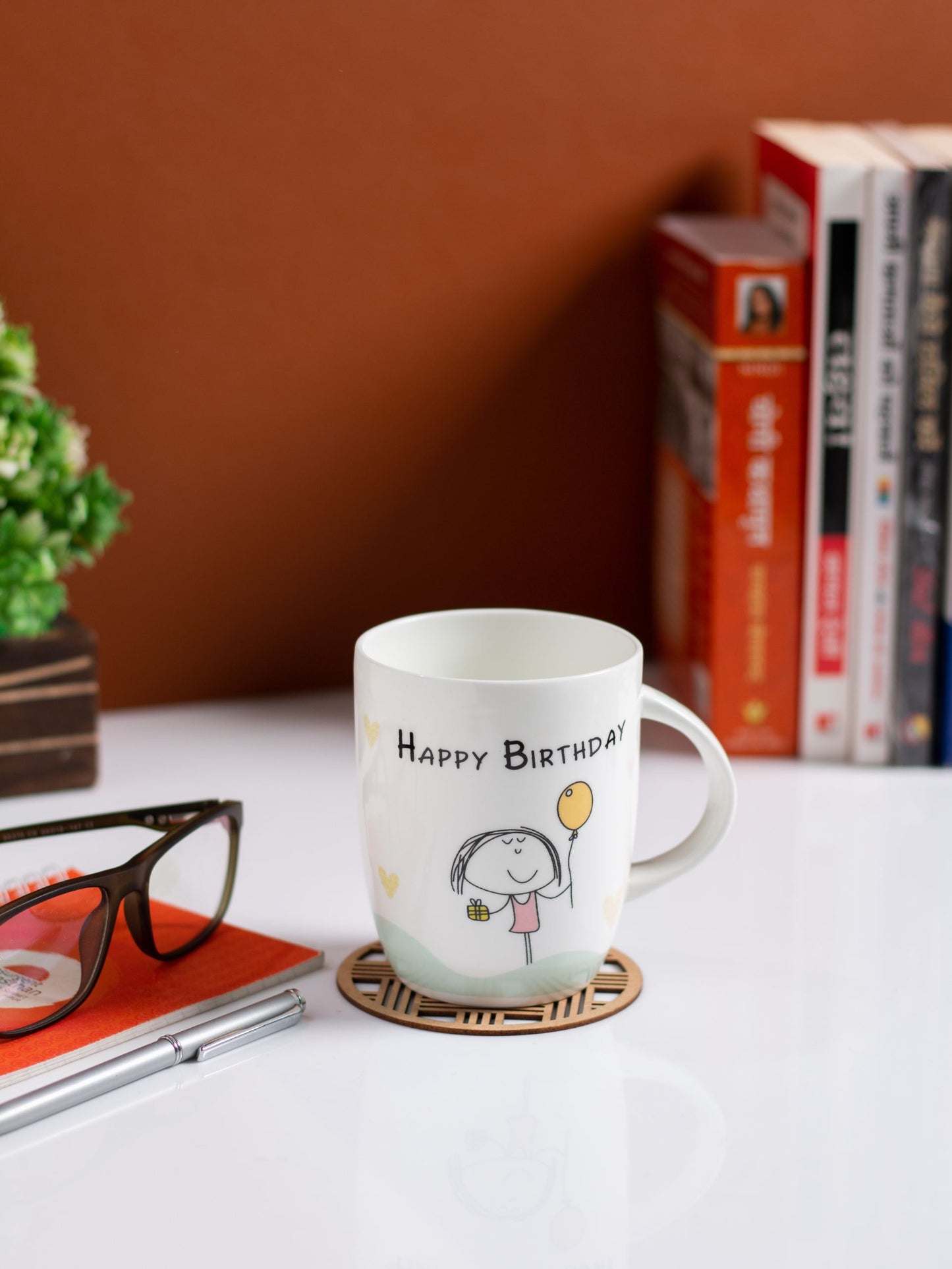 JCPL Orchid Coffee/ Milk Mug, 1 Piece, 340ml (333)