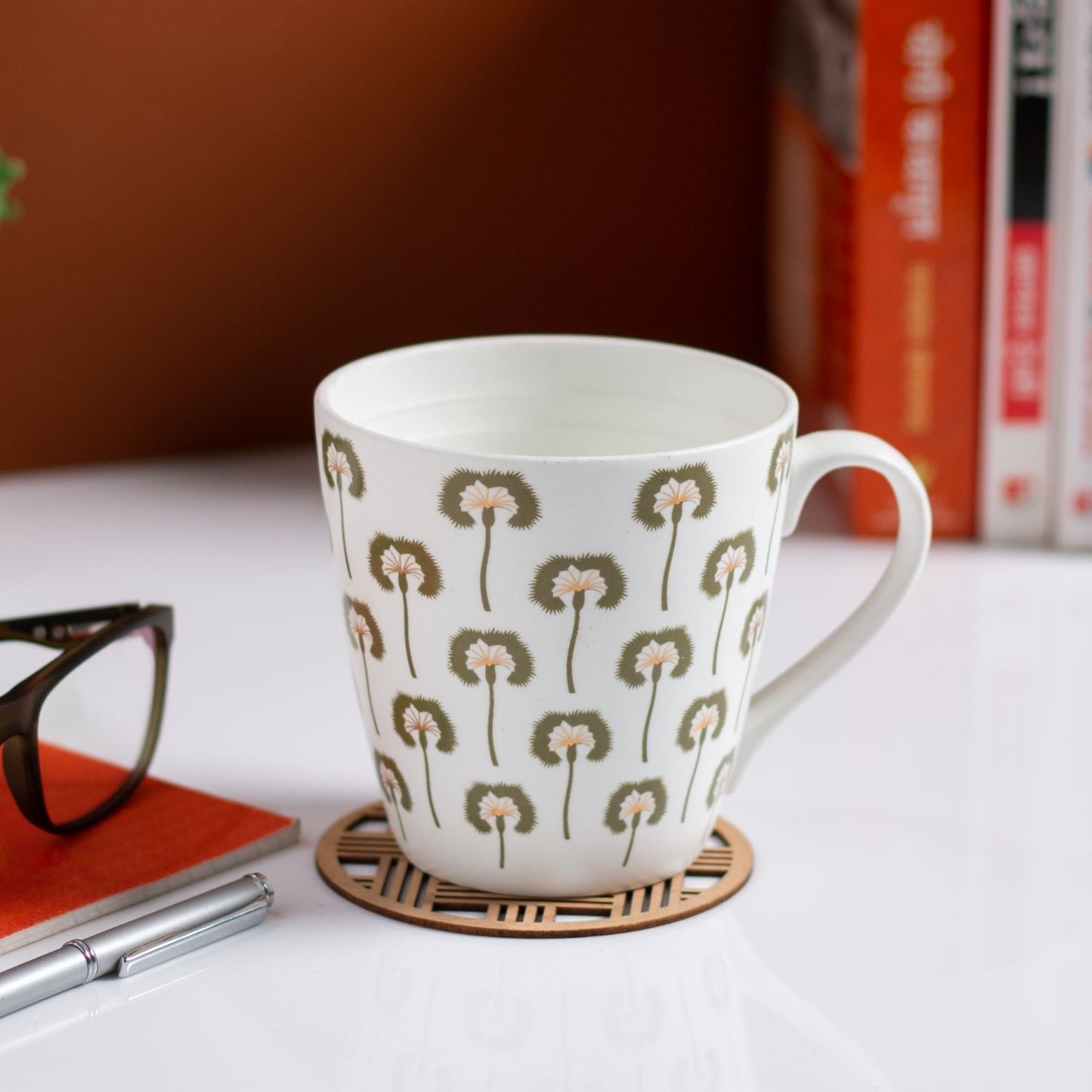 JCPL Noor Porcelain Coffee/ Milk Mug, 1 Piece, 400ml (NO9)