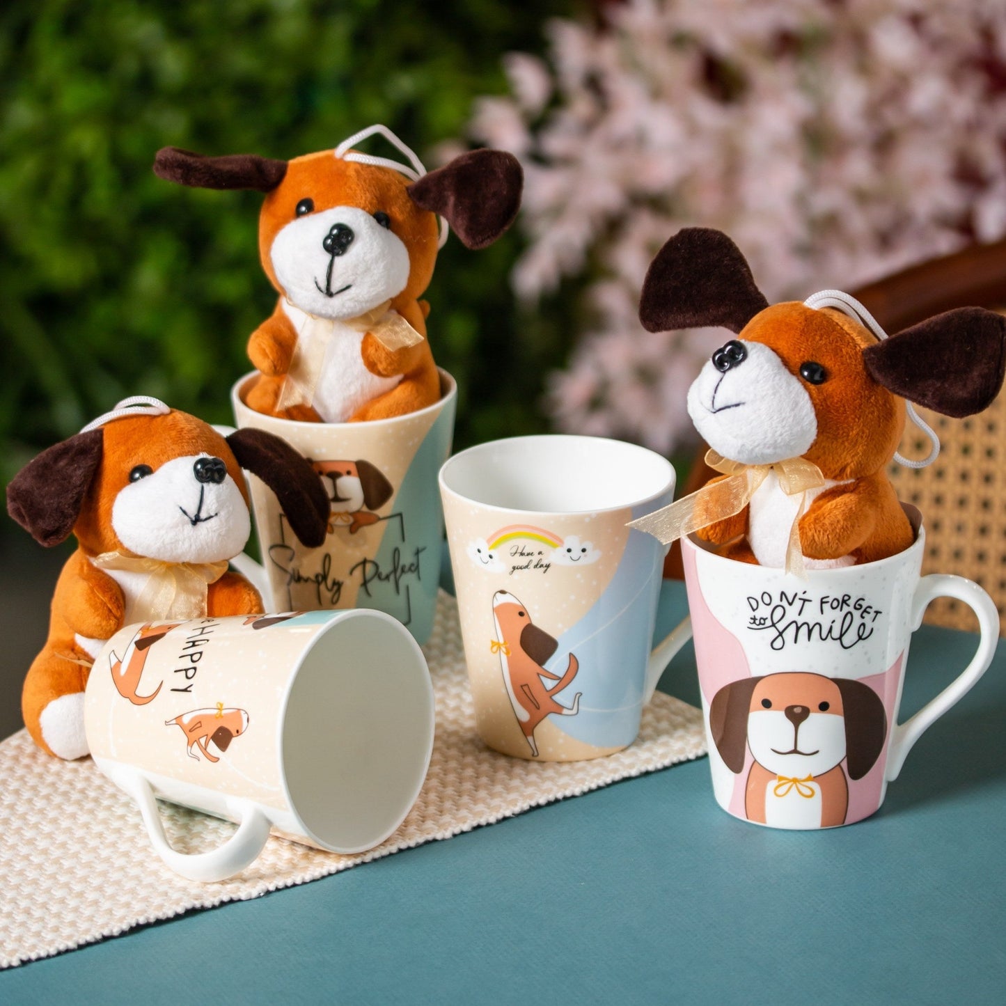 Zing Dog Coffee & Milk Mug with Toy, 340ml, 1 Piece