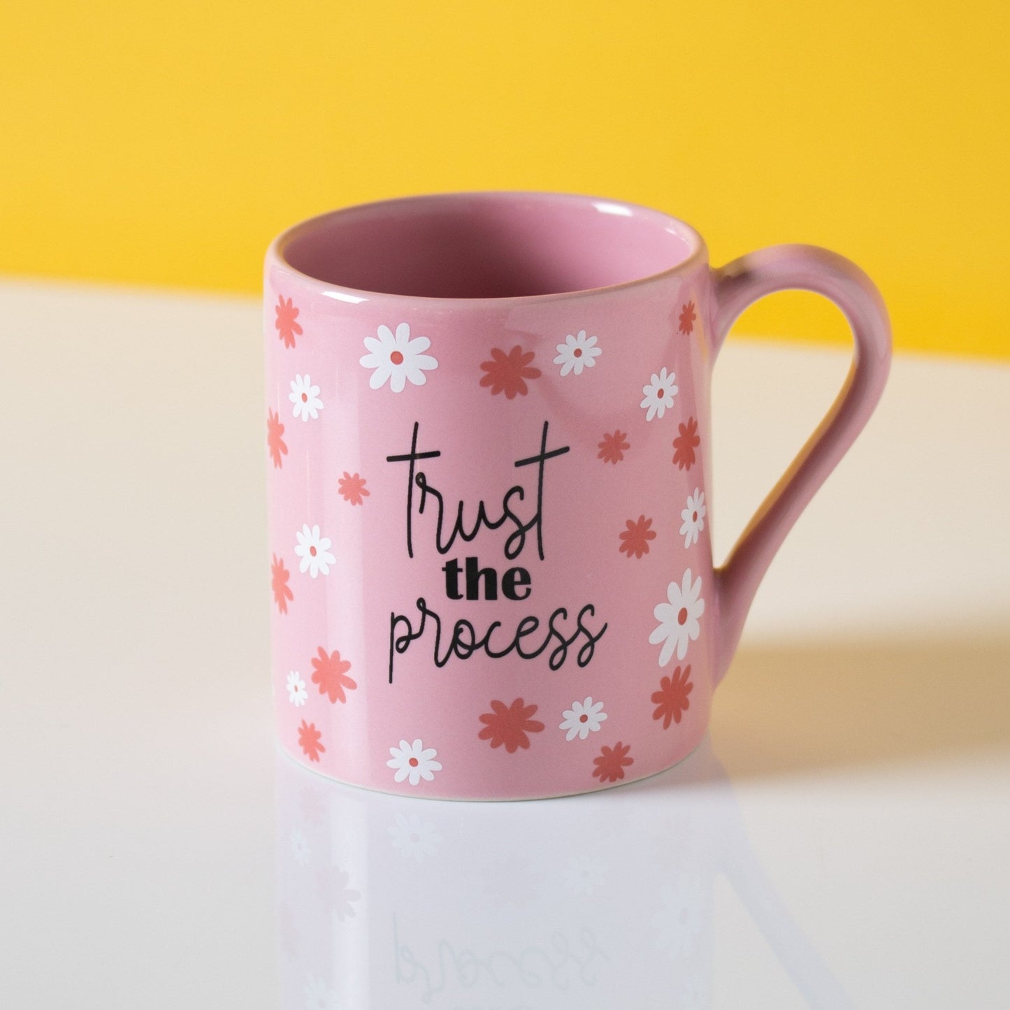 Swing Pebble Lovely Quotes Printed Coffee & Milk Mug, 1 Piece, 350ml