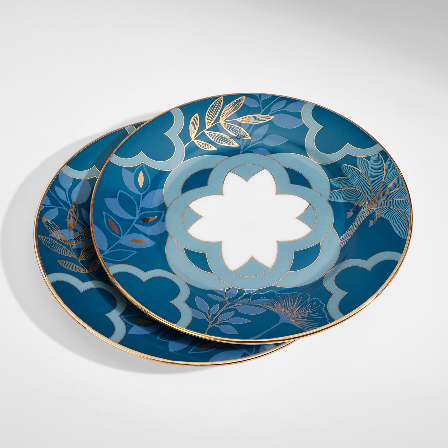 India Circus Oceanic Opulence Georgian Dinner Set - 40 Pieces