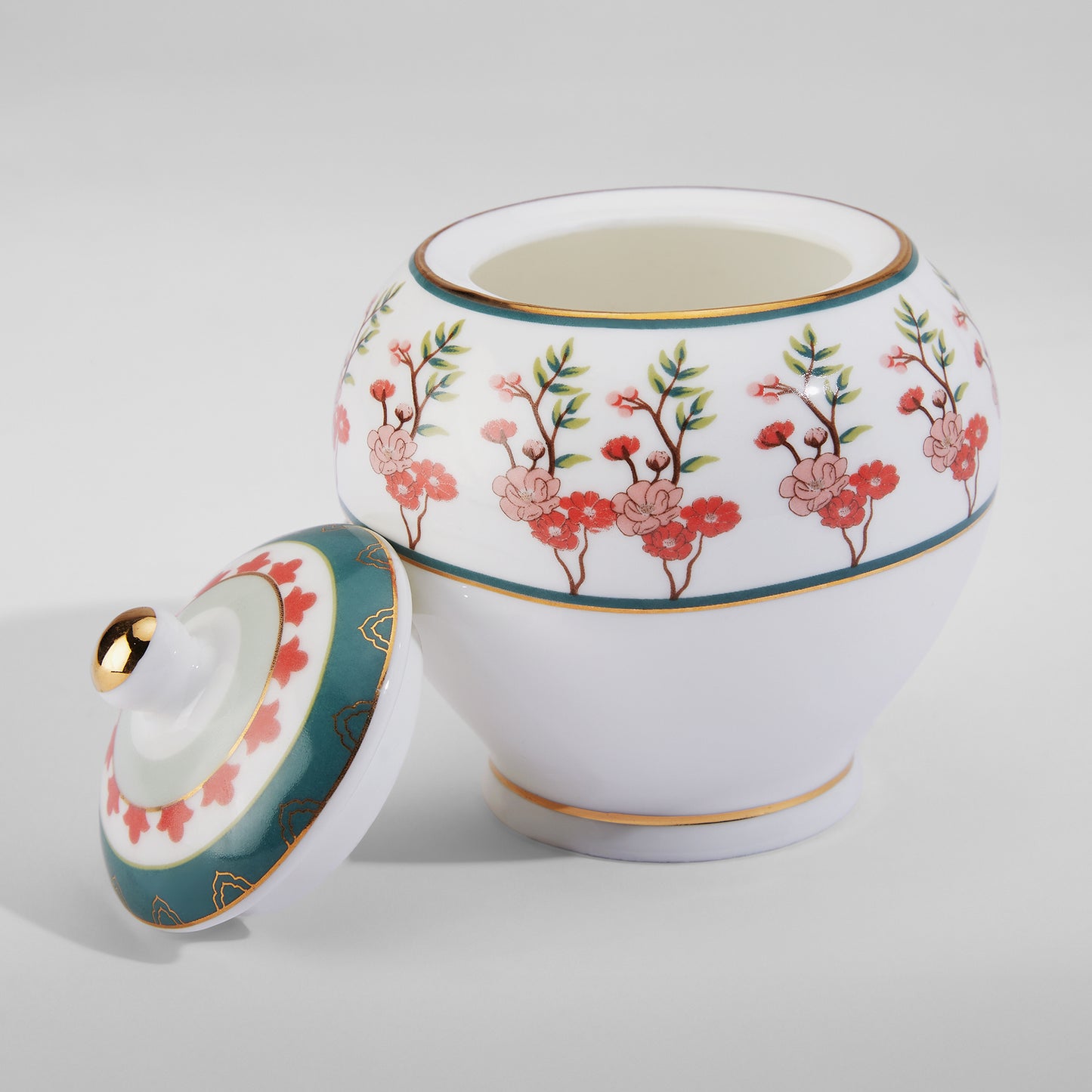 India Circus Grandeur Greens Olive Tea Set