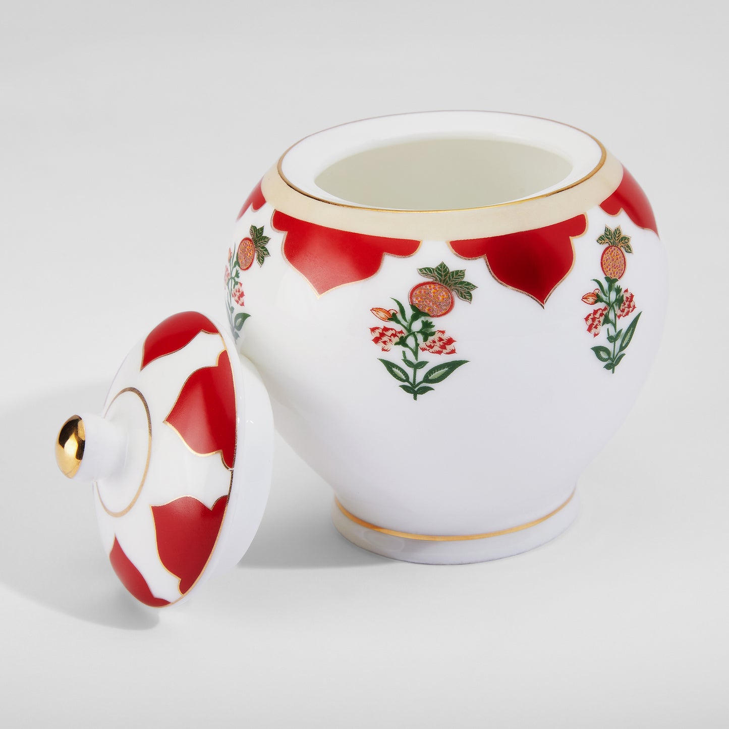 India Circus Blushed Orchard Olive Tea Set