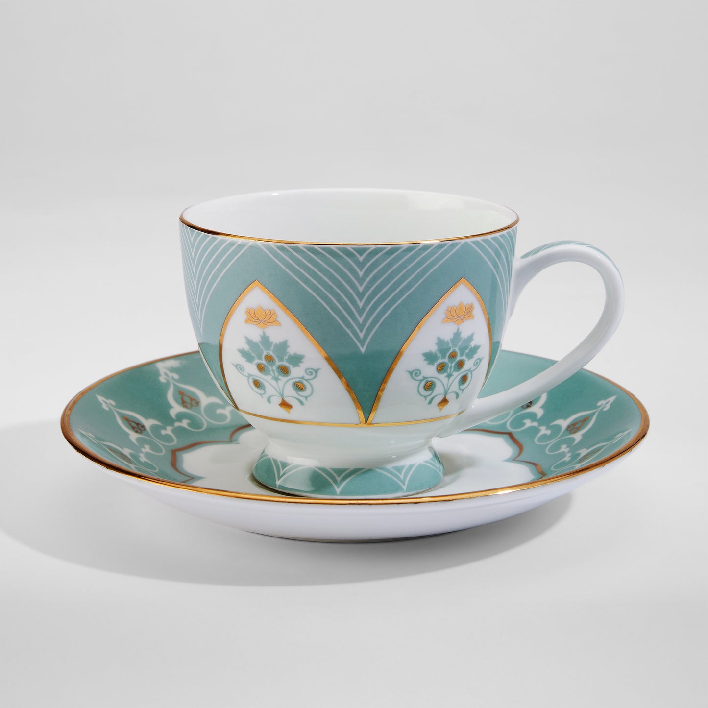 India Circus Regal Romance Olive Tea Set