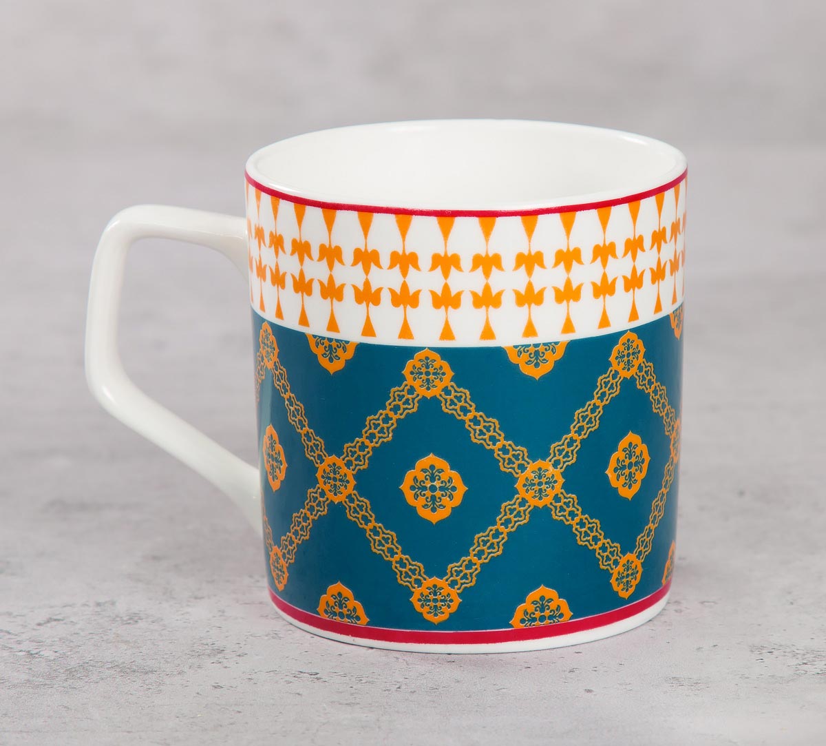 India Circus Swirling Safari Coffee & Tea Mug Set of 6, 200ml