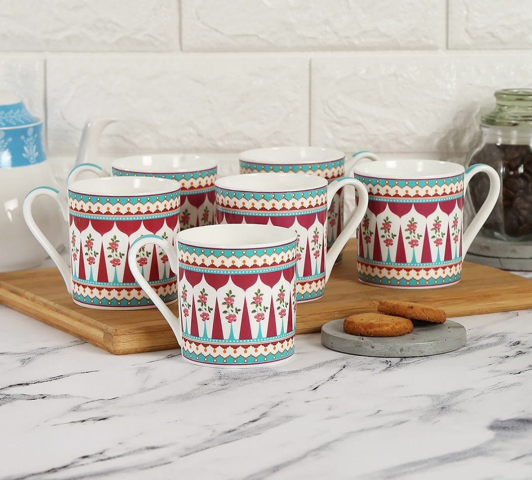 India Circus Melon Coffee & Tea Mugs 210ml Set of 6 (CC15)