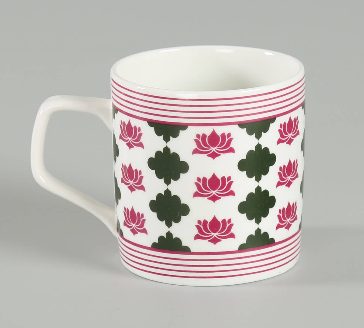 India Circus Floral Fountain Coffee & Tea Mug Set of 6, 200ml Each