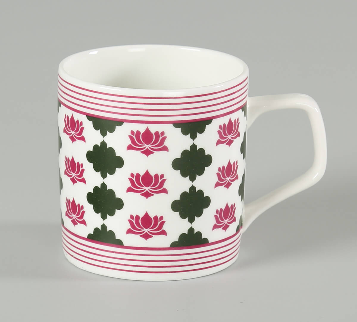 India Circus Floral Fountain Coffee & Tea Mug Set of 6, 200ml Each