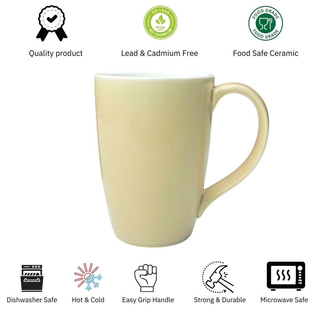 JCPL Porcelain Coffee Mug Textures Aroma Glossy Finish Mugs for Home, Office & Gifting, 270 ml, (1Pcs)