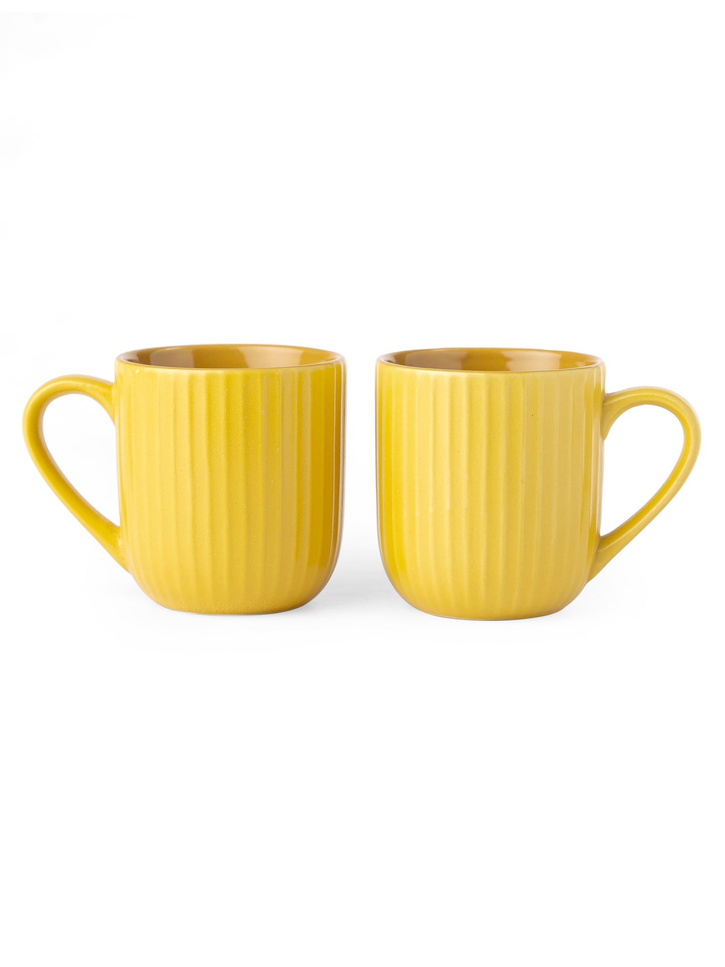 Linea Pebble Mustard Coffee & Tea Mugs Set of 6, 250 ml