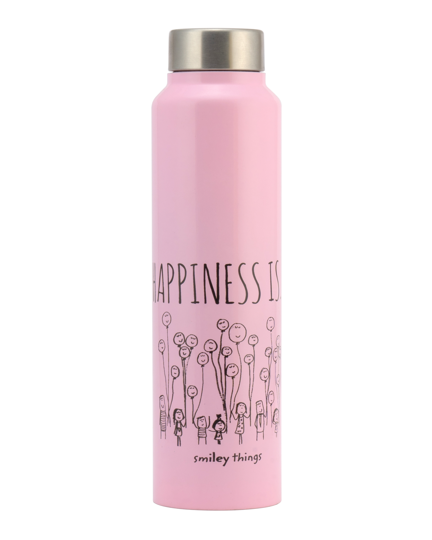 Vacbott Happiness is... Single Walled Non Insulated Water Bottle