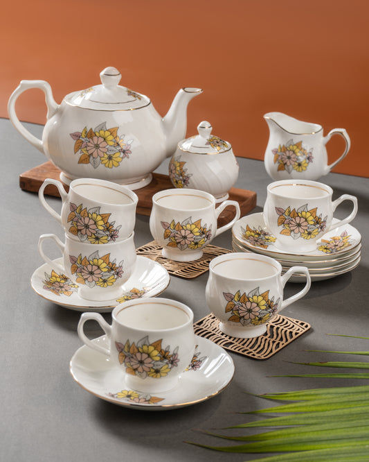Karina Floral Tea Set of 15 (196)