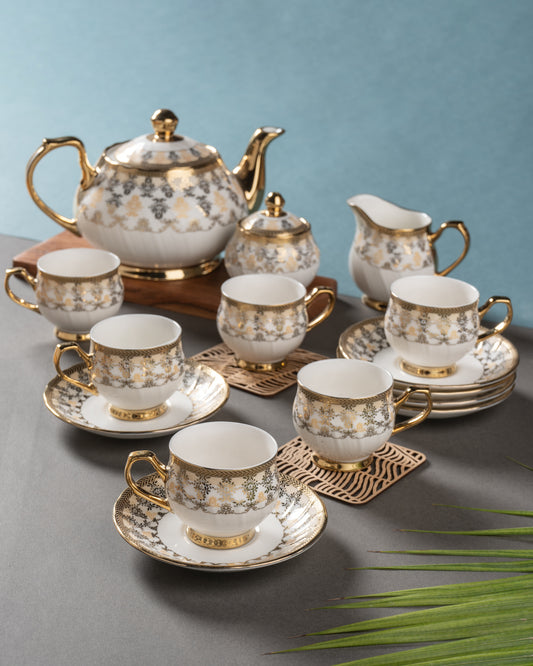 Karina Ebony Tea Set of 15 (E625)