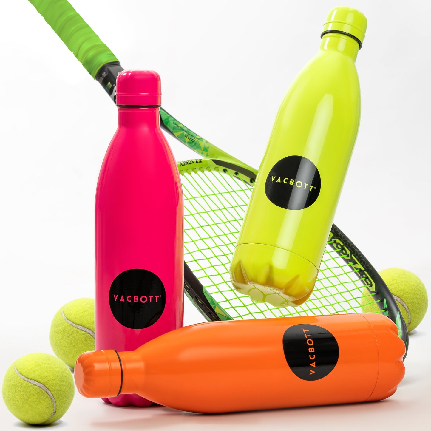 Vacbott Vaccum Bottle, Stark Neon Double Walled 24 Hours Hot and Cold Water Bottle, BIS Certified, 500ml/1000 ml