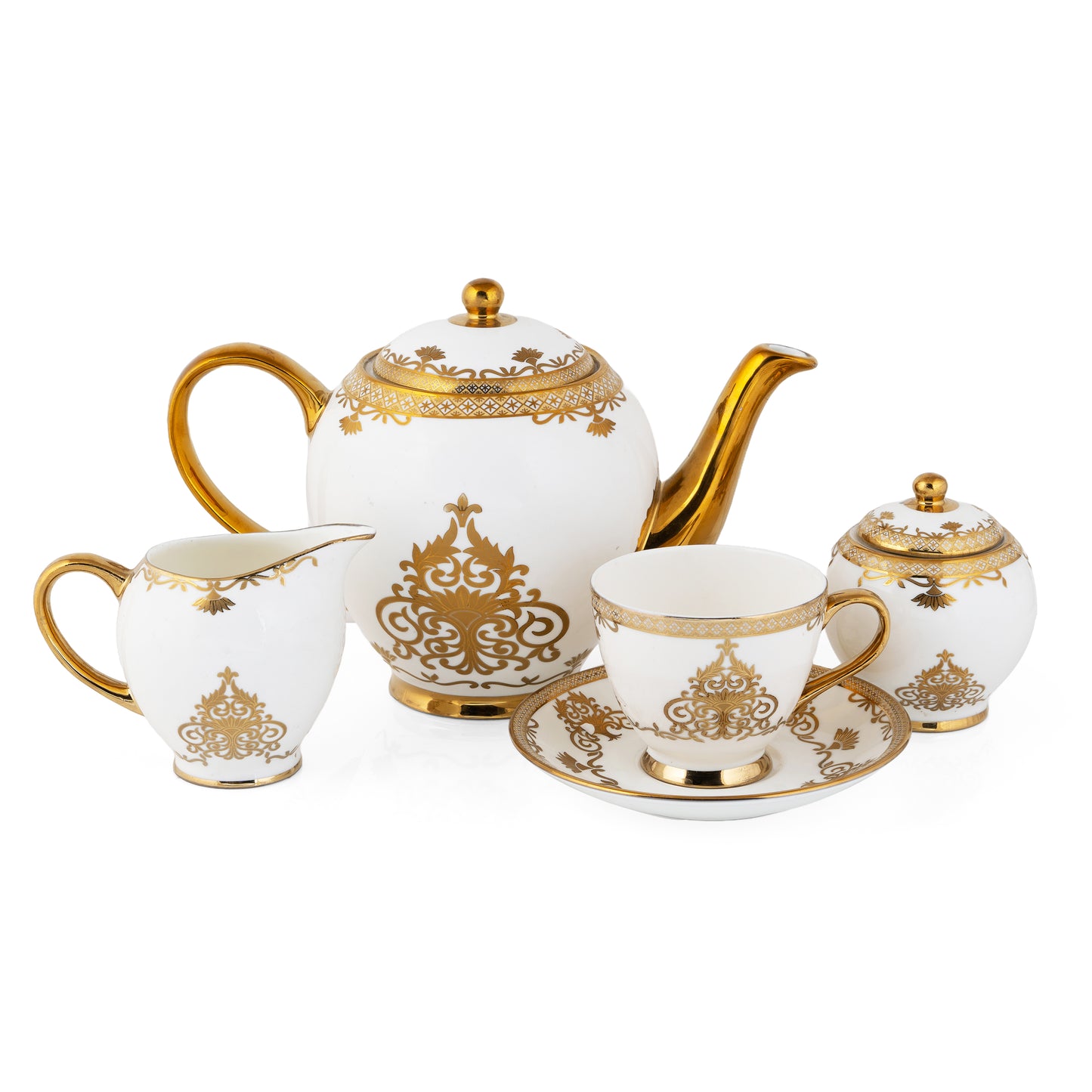 King Ebony Tea Set of 15 (E602)