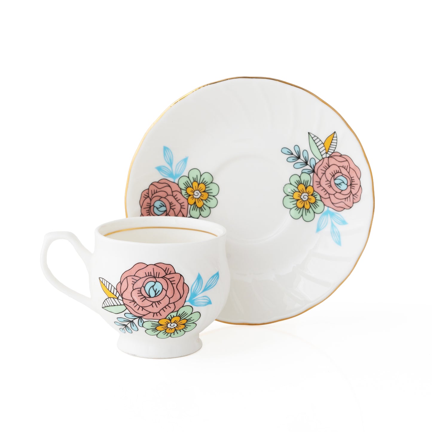 Karina Floral Tea Set of 15 (197)