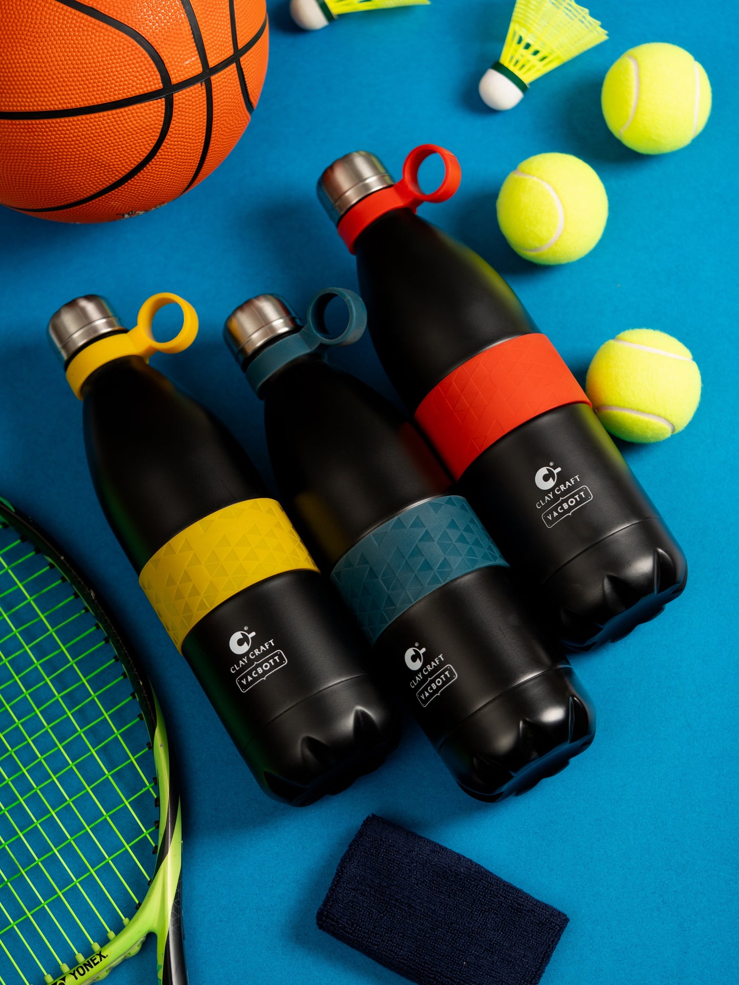 Vacbott Vacuum Bottle, Stark Easy Carry Double Walled 24 Hours Hot and Cold Water Bottle, 1000ml
