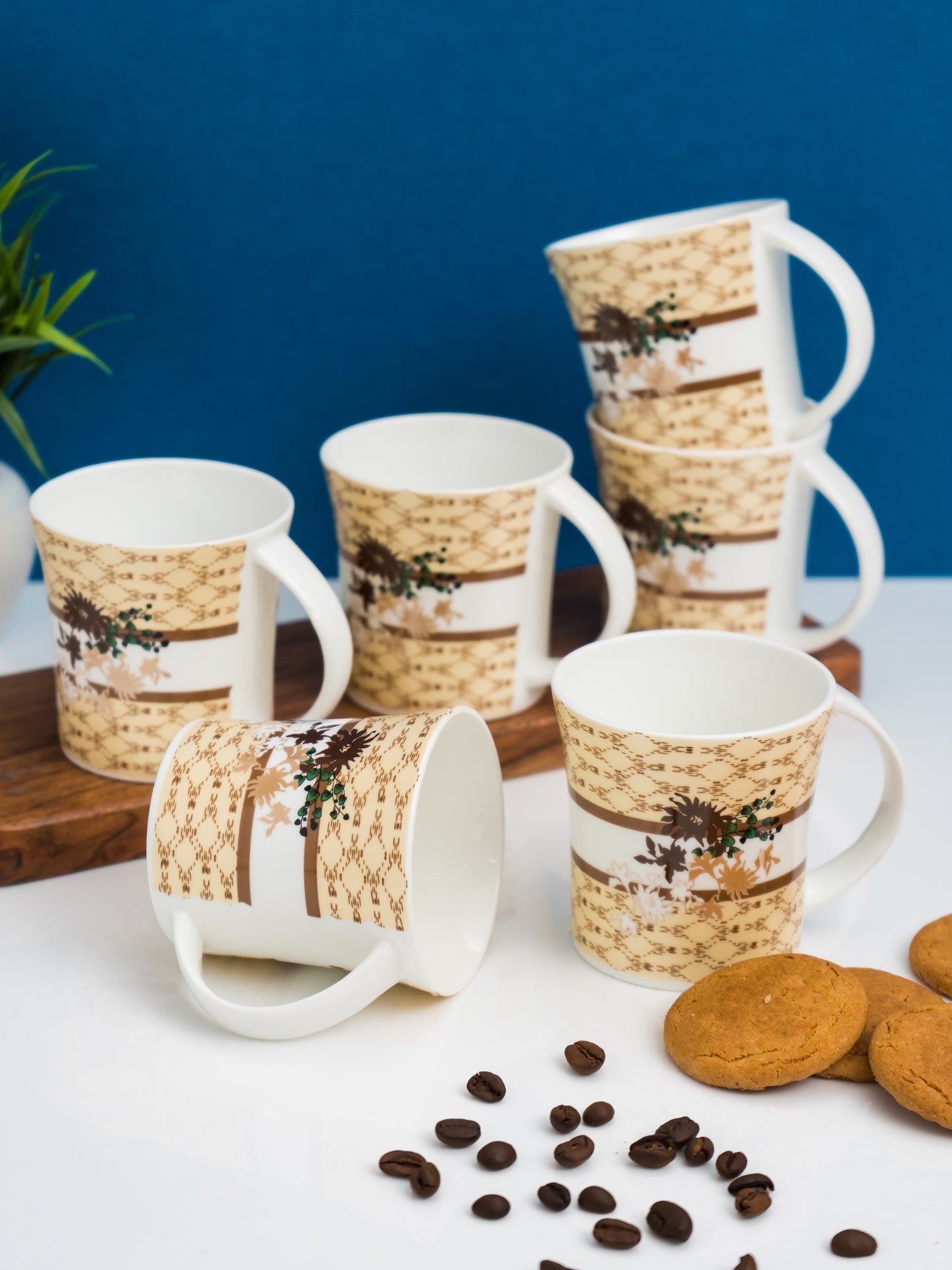 Jackson Hilton Coffee & Tea Mugs, 155ml, Set of 6 (351)