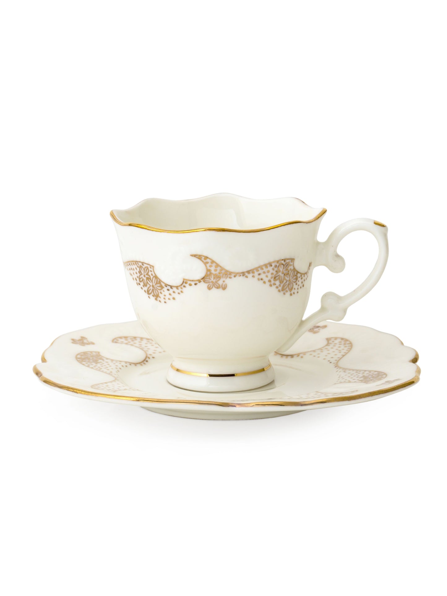 Chinar Shalimar Cup & Saucer, 210 ml, Set of 12 (6 Cups + 6 Saucers) (SH902)