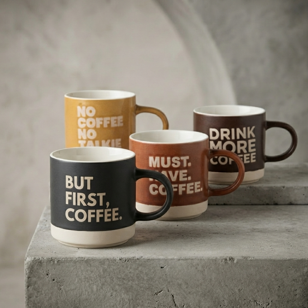 Revive Trunk Pebble Ceramic Coffee & Milk Mug, 400 ml, 1 Piece