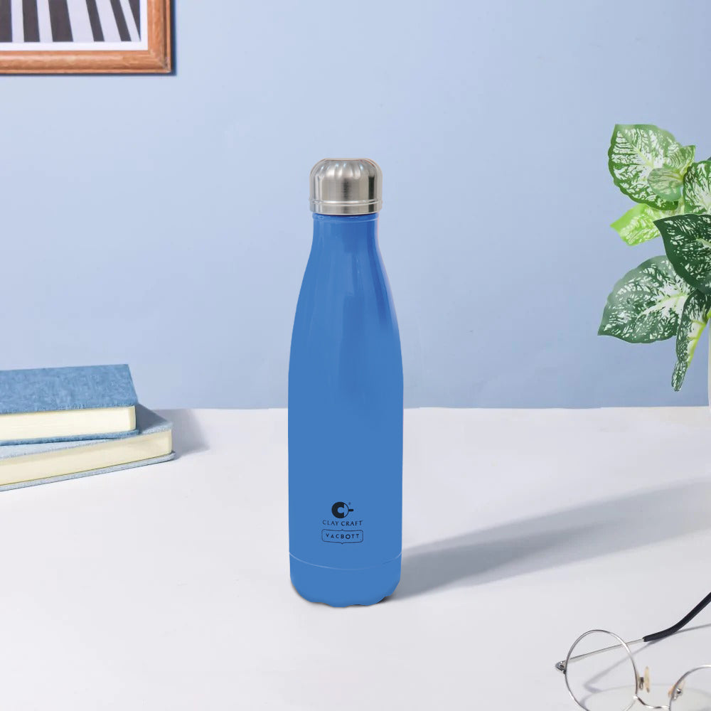 Vacbott Vaccum Bottle, 500ml Stark Double Walled 24 Hours Hot and Cold Water Bottle, BIS Certified, 500 ml