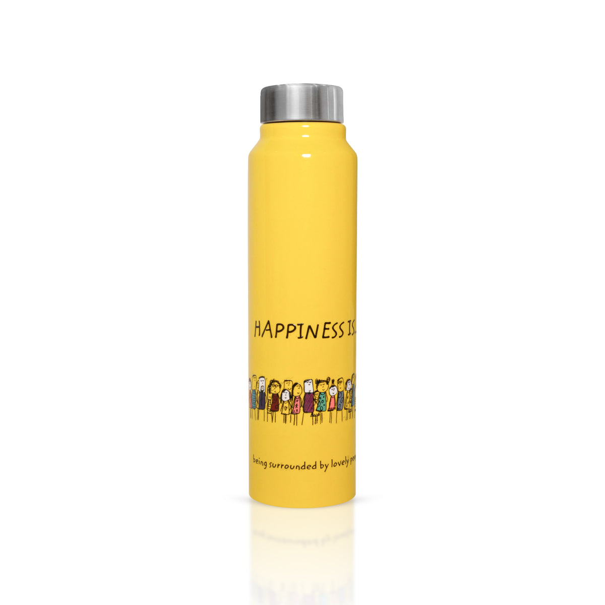 Vacbott Happiness is... Single Walled Non Insulated Water Bottle