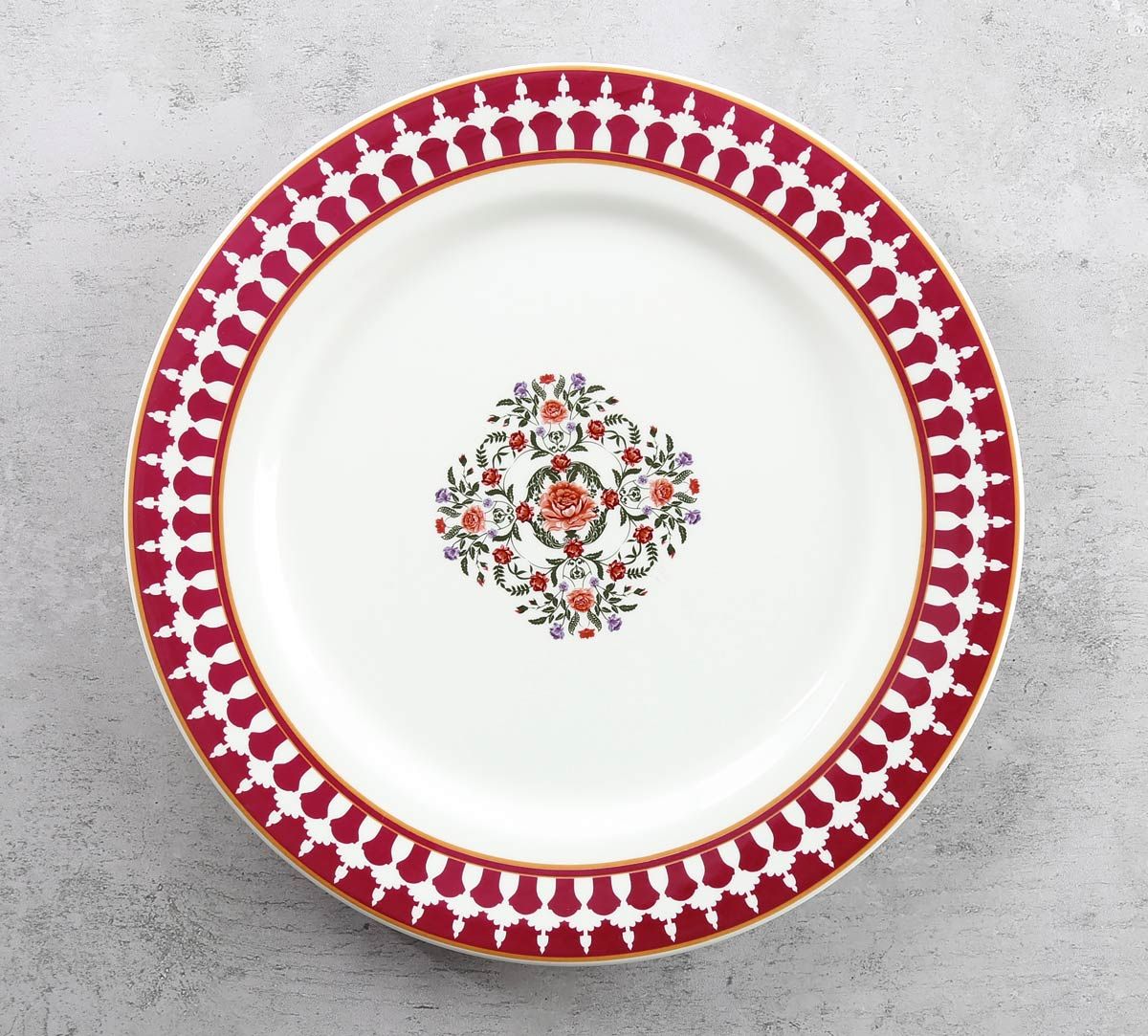 India Circus Floral Fountain Dinner Plate 10.5" 1 Pieces