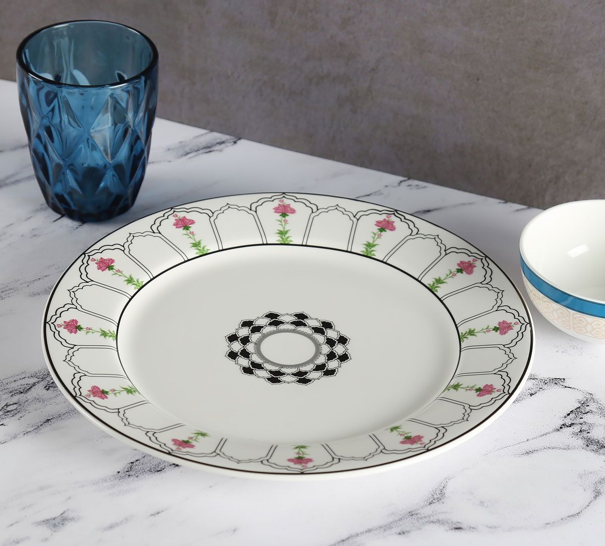 India Circus Rosa Eden Elizabeth Dinner Plate 10.5" 1 Pieces