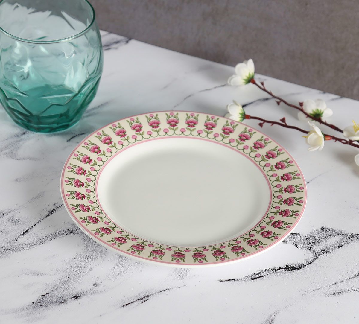 India Circus Rose Mallow Moscheutos Side Plate 7" 1 Piece