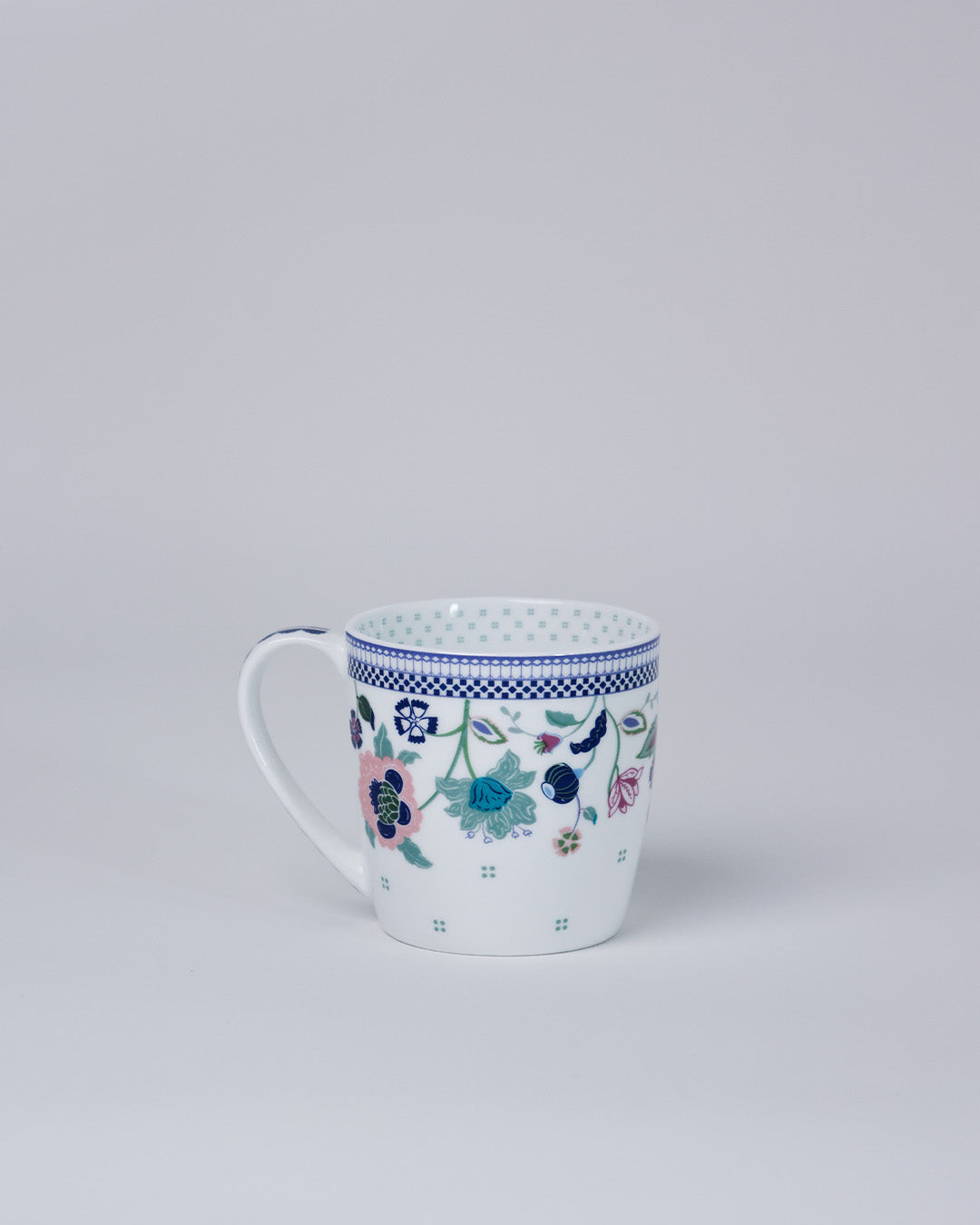 Magique x Clay Craft โ Indigo Chintz Alton Coffee Mug Set of 6, 220ml-(T04)