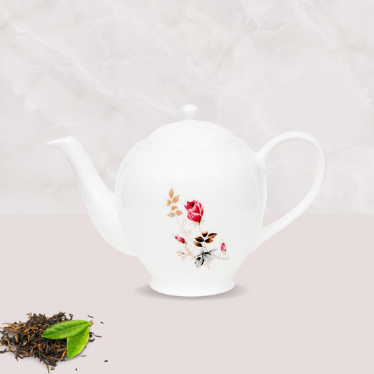 Clay Craft Tea Pot Kettle Diamond Plain Big, Floral 082