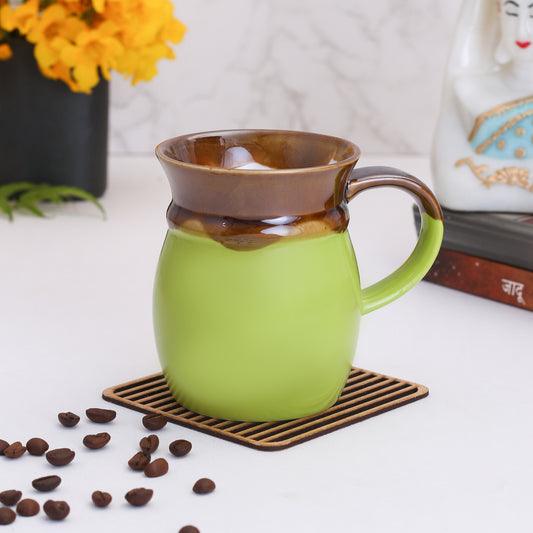 Coco Creme Coffee & Milk Mug, 330ml, 1 Piece (CO2) - Clay Craft India