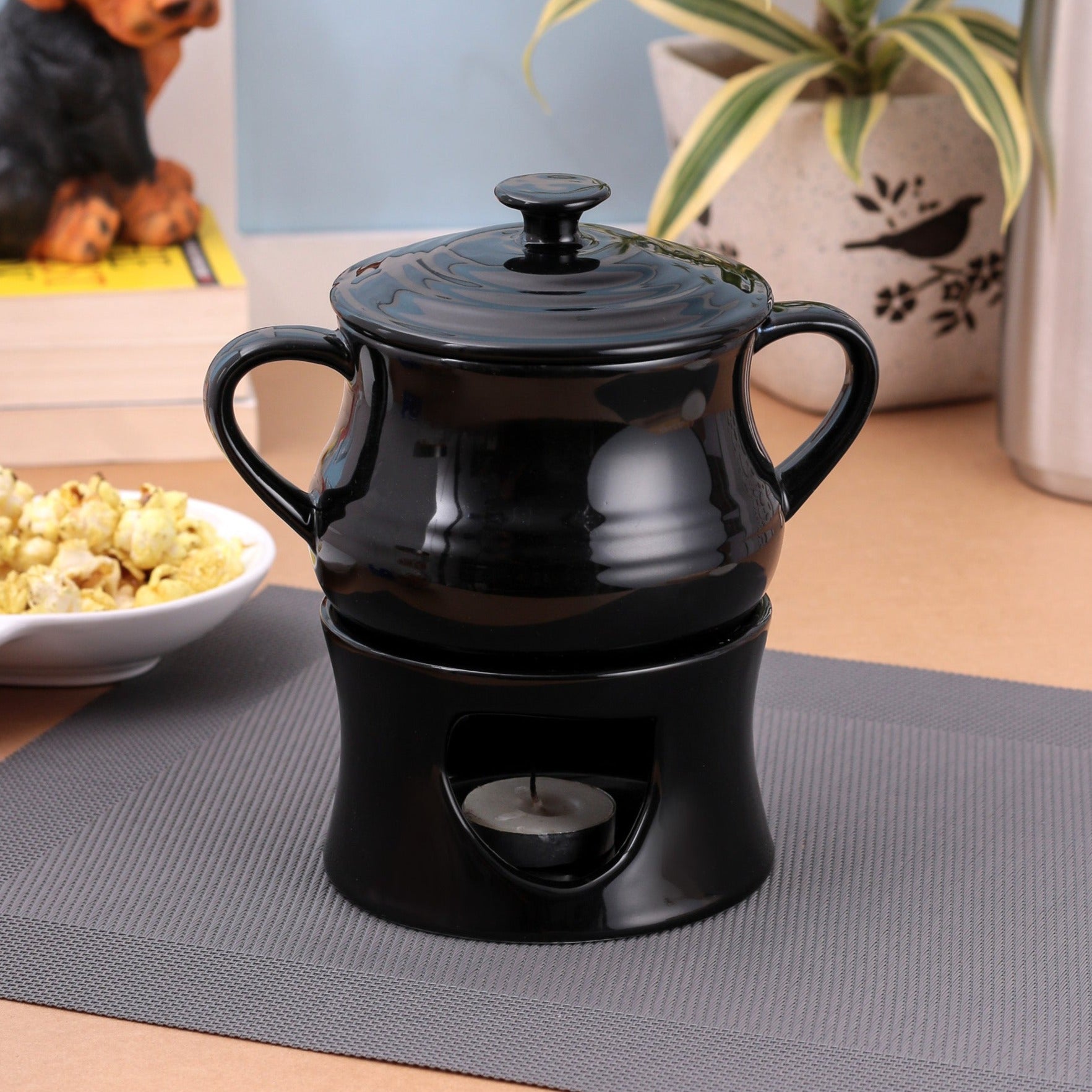 Clay Craft Basic Fondue Piece Black