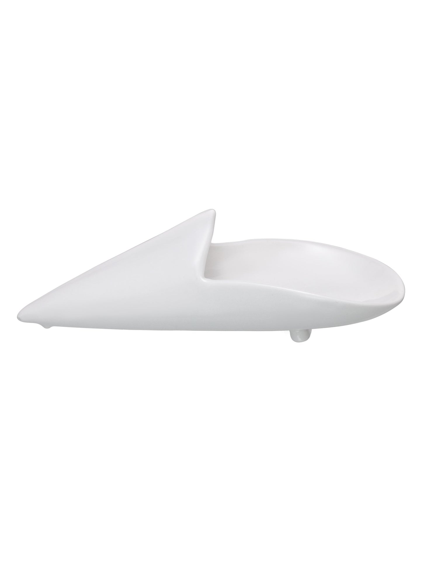 Clay Craft Basic Platter Fries Platto 1 Piece Plain White - Clay Craft India