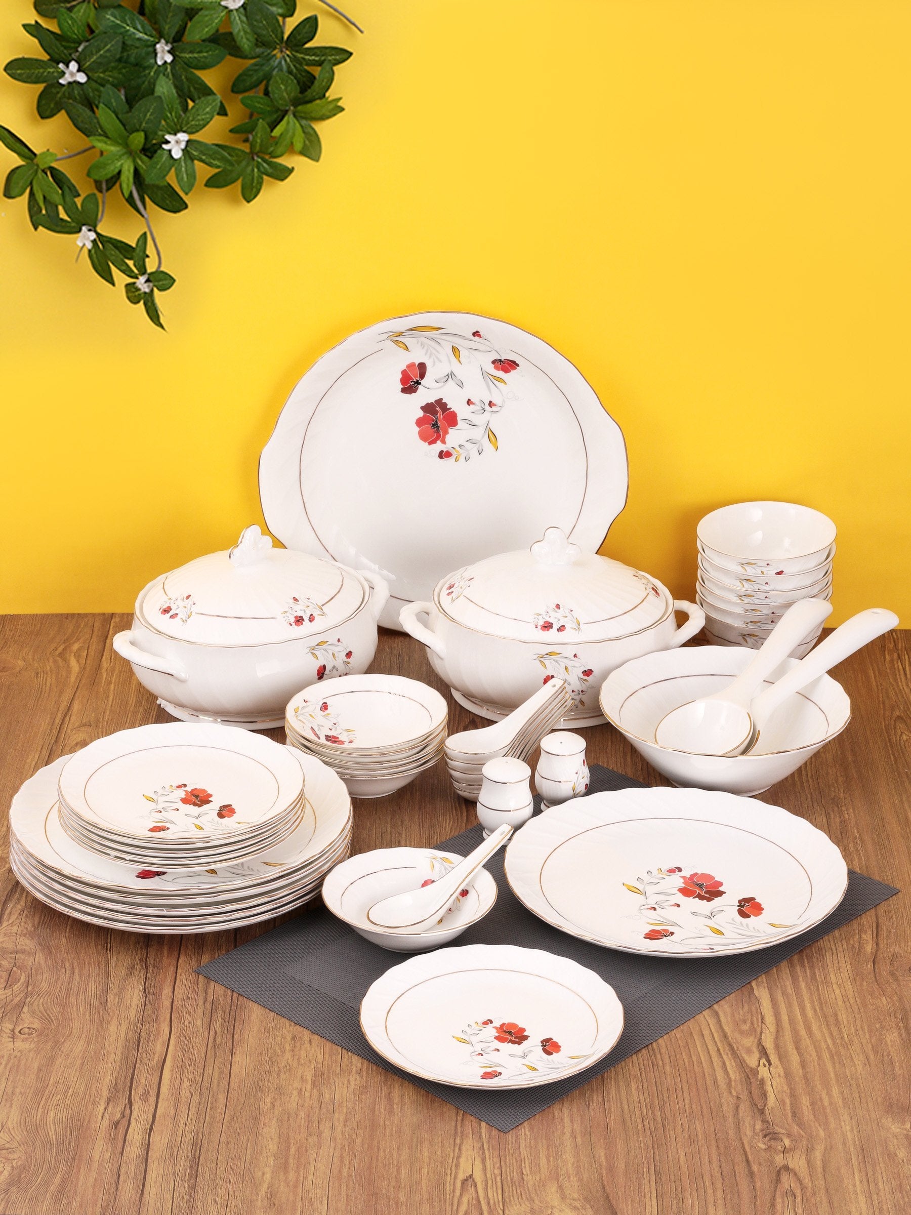 Buy Karina Microwave Dinnerware Set of 40 Online at affordable