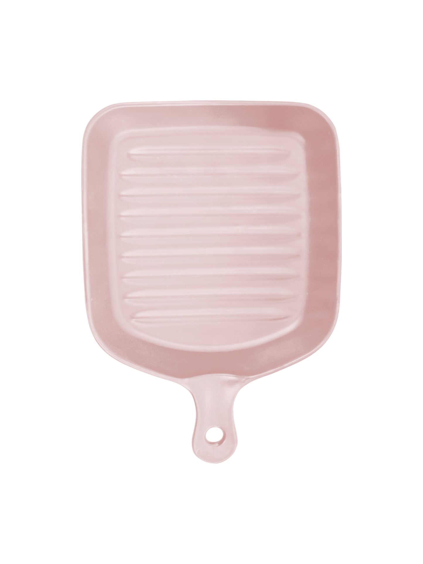 Ceramic Square Grill Plates for Serving, Pink