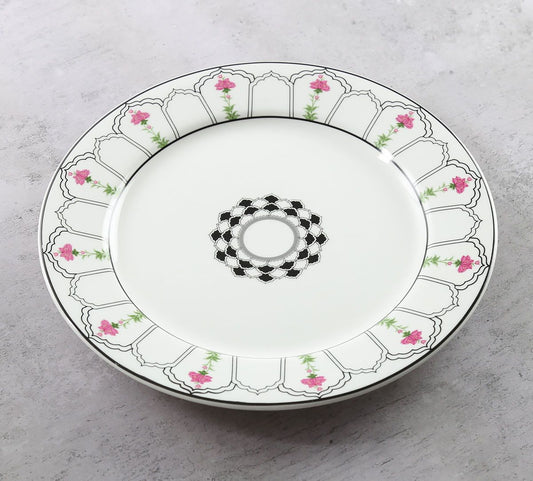 India Circus Rosa Eden Elizabeth Dinner Plate 10.5" 1 Pieces - Clay Craft India