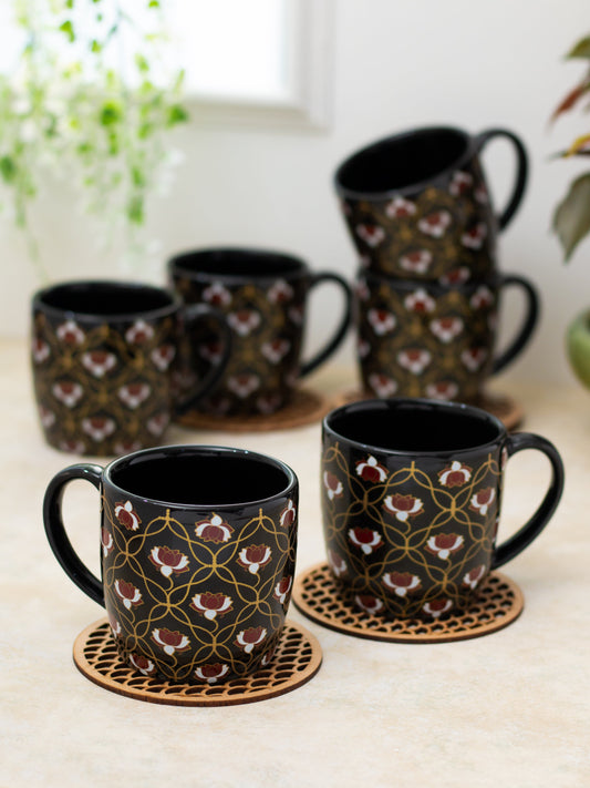 Alton Pebble Coffee & Tea Mugs, 200ml, Set of 6 (B302)
