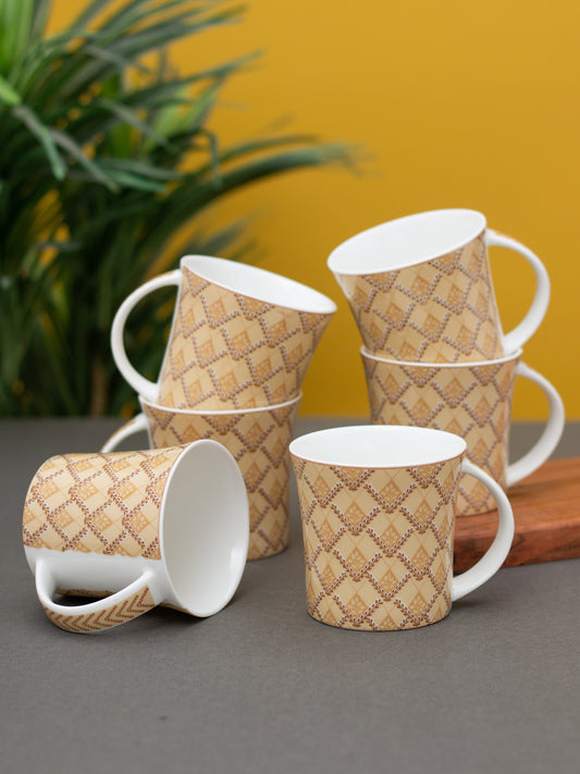 Jackson Hilton Coffee & Tea Mugs, 155ml, Set of 6 (346)