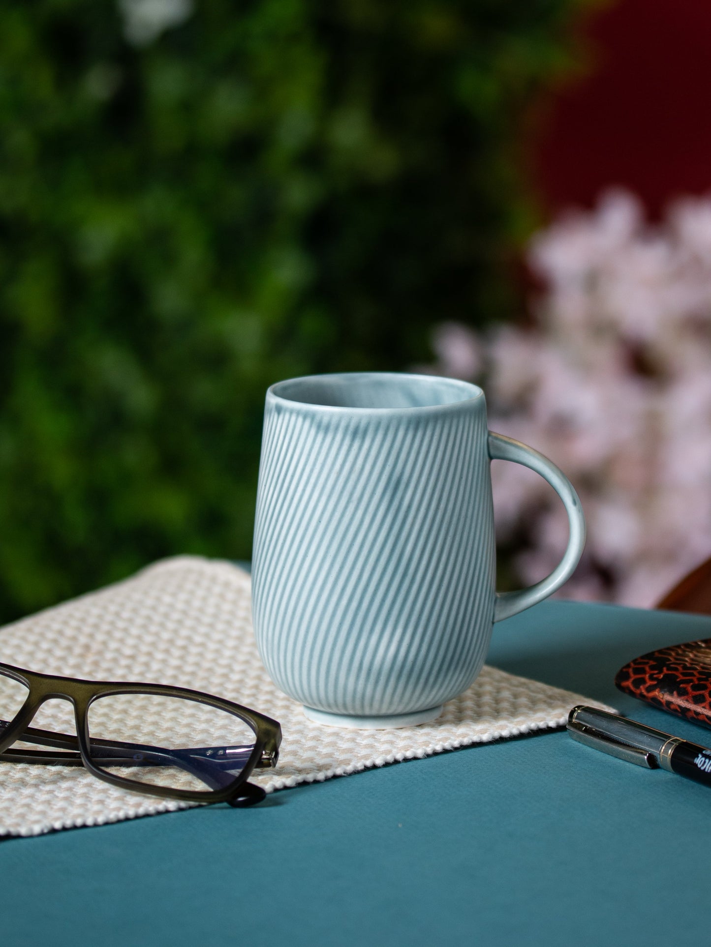 Twig Striped Coffee & Milk Mug, 370 ml, 1 Piece