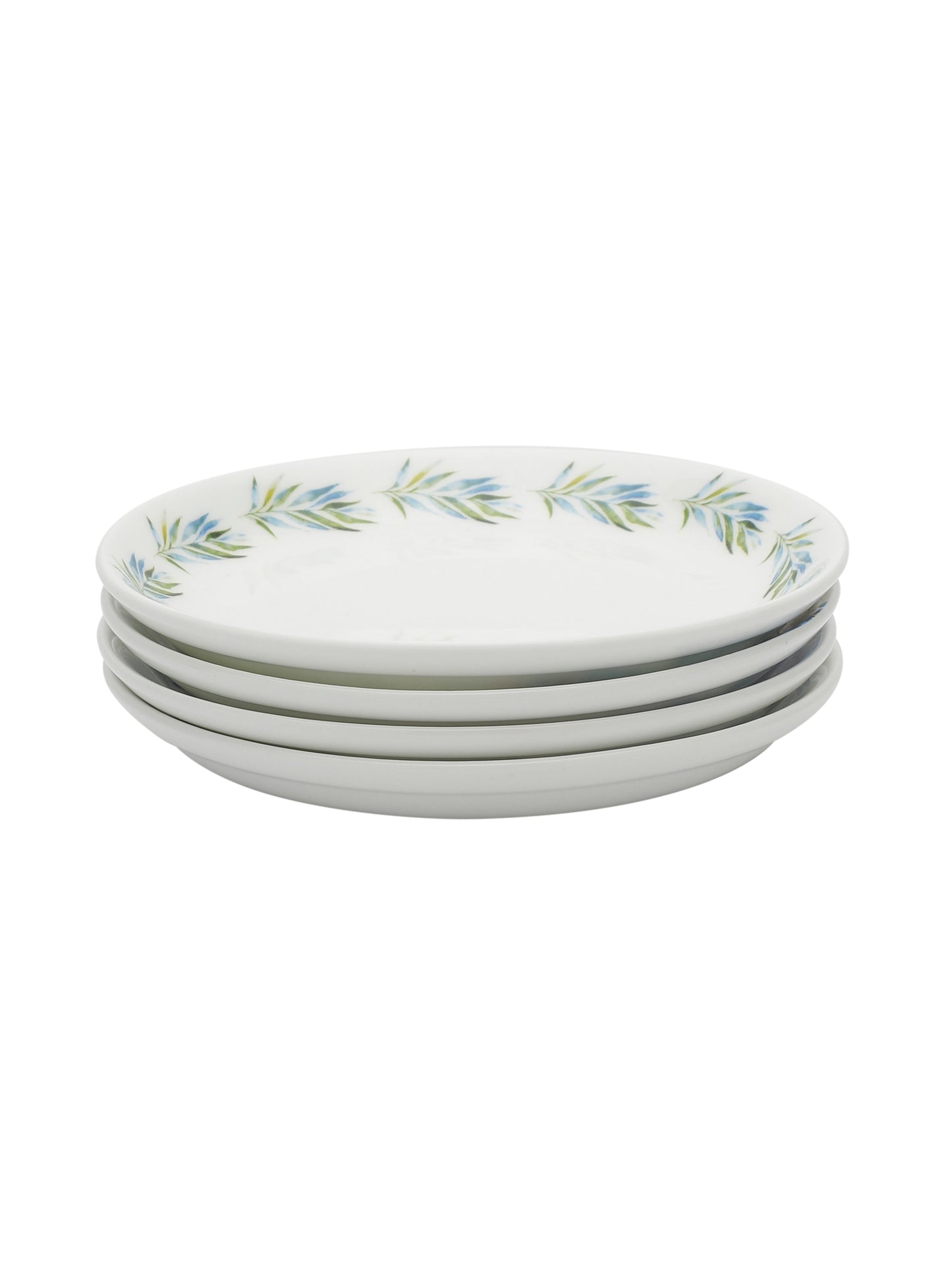 Ceramic Imperial Snack Plates Set of 4 5.5" Blue