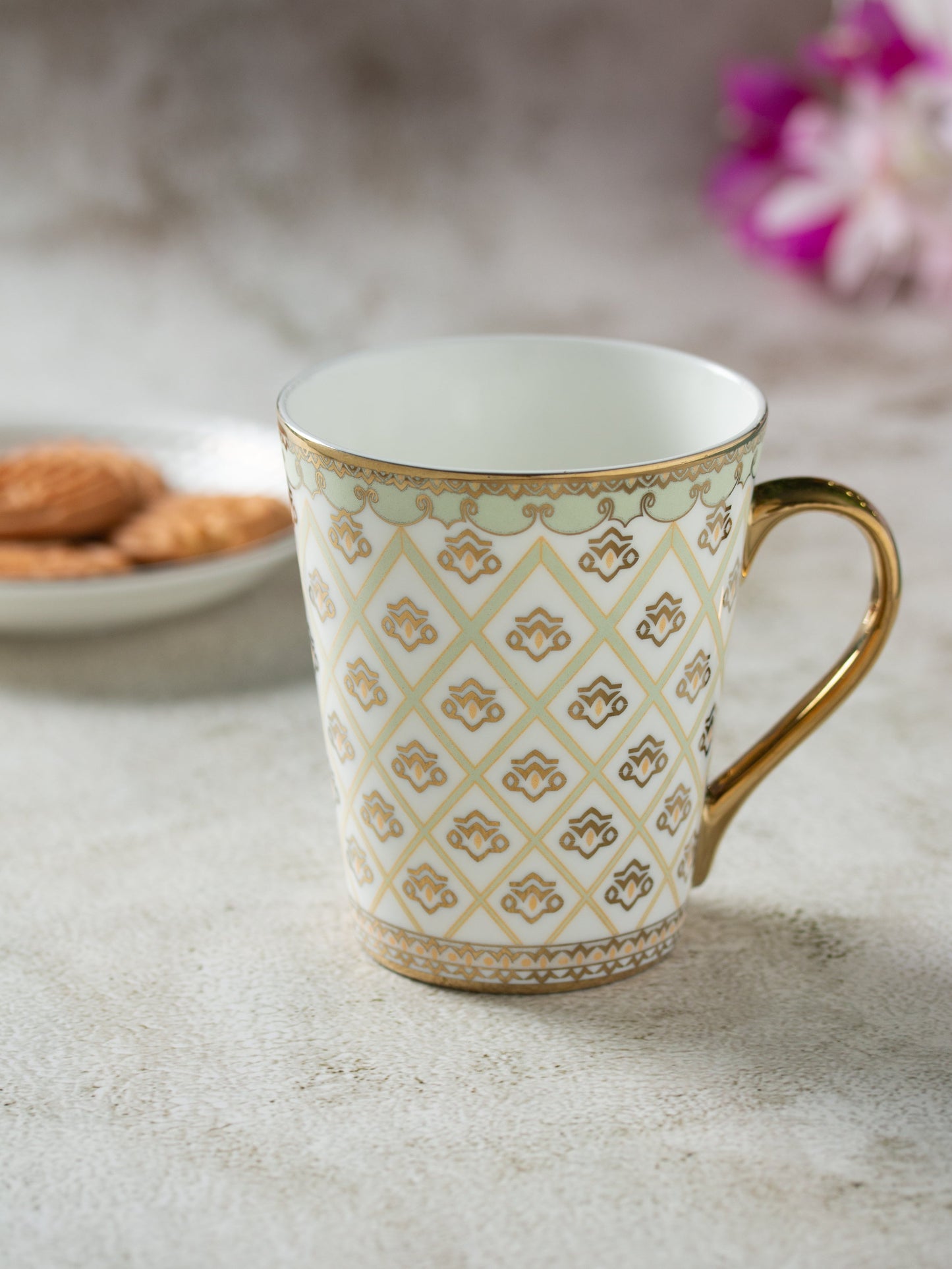 Zing Ebony Coffee & Milk Mug, 340ml, 1 Piece (E603)