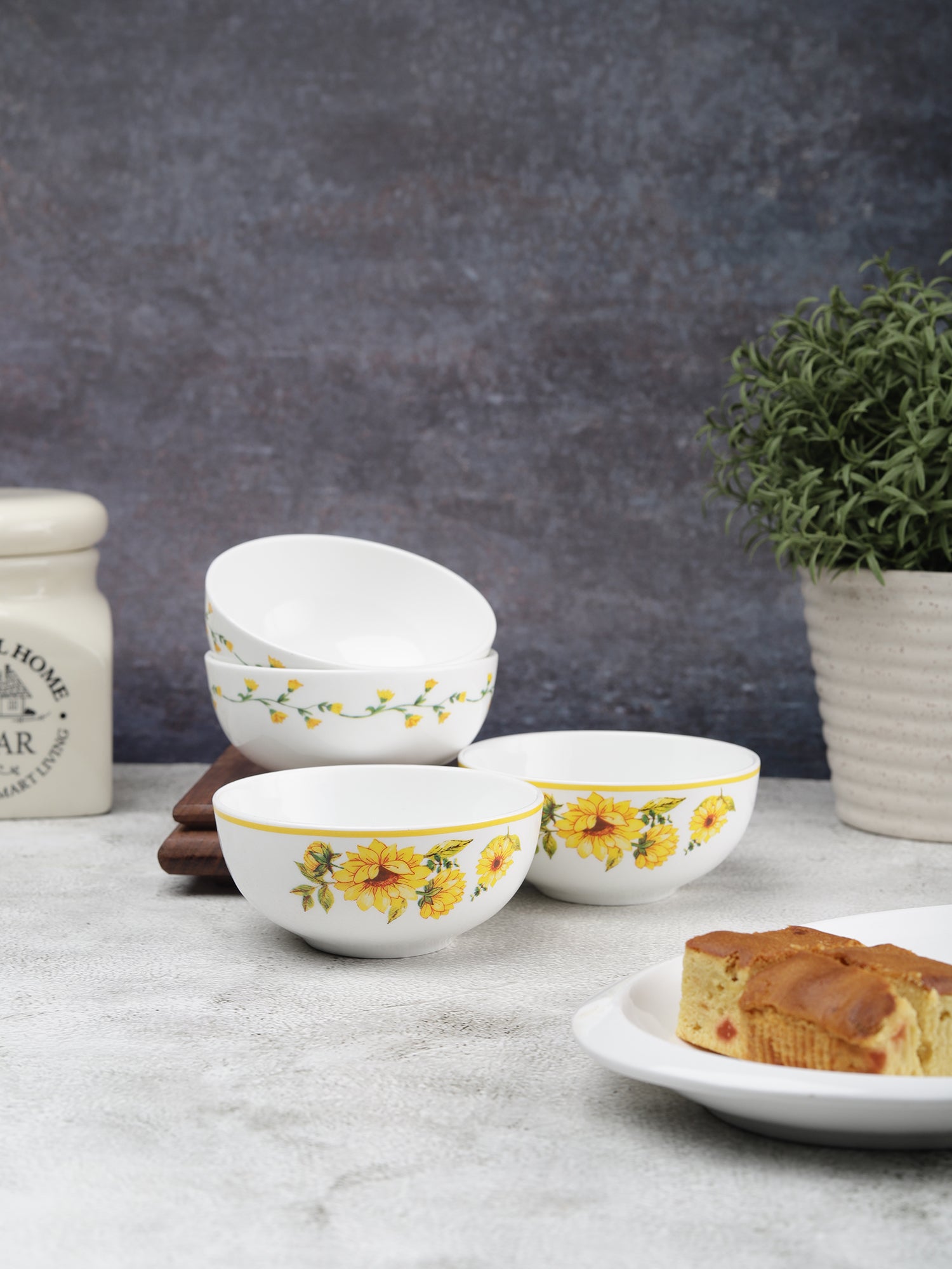 Buy Imperial Bowl Set of Piece Yellow at Affordable Price – Clay