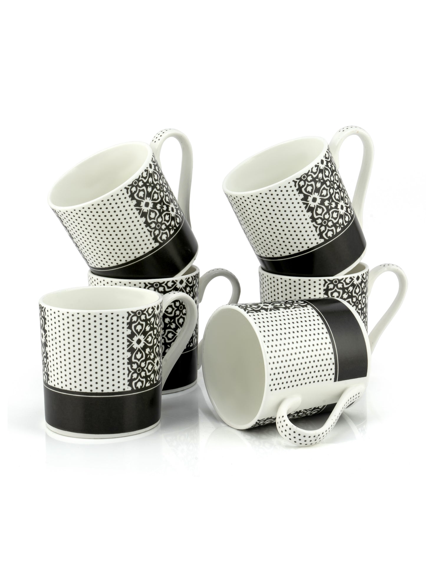 Melon Monochrome Coffee & Tea Mugs, 210ml, Set of 6 (MC725)